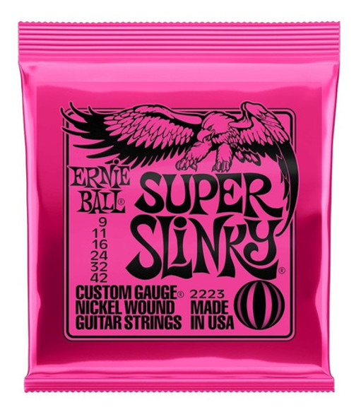 Pack Encordado  Guit Electrica Ernie Ball 09 42 Original X 2 1