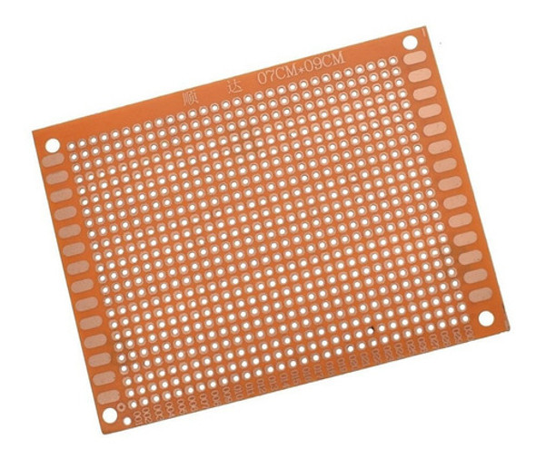 Protoboard Placa Experimental Perforada Simple Faz 7x9cm Pcb 0