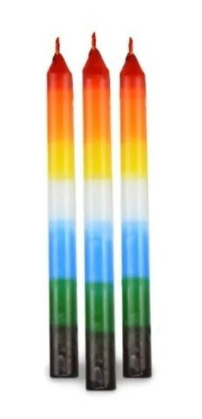 Vela Larga 7 Colores Iluminarte Pack X10 - Santería San Juan 0 Vela Larga 7 Colores Iluminarte Pack X10 - Santería San Juan 0