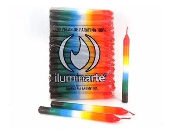 Vela Larga 7 Colores Iluminarte Pack X10 - Santería San Juan 1 Vela Larga 7 Colores Iluminarte Pack X10 - Santería San Juan 1