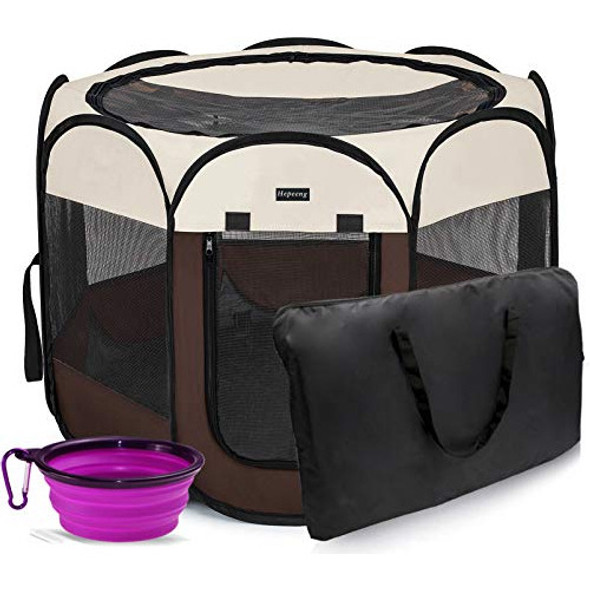 Hepeeng Carpa Para Mascotas Plegable Portátil Y Para Cachorr 0