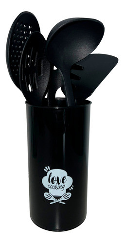 Set De Utensillos Cocina Suka 7 Piezas Negro 0