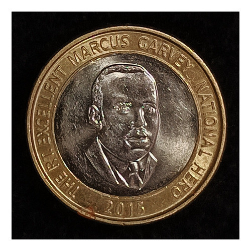 Jamaica 20 Dolares 2015 Exc Km 182 Marcus Garvey 1