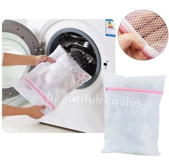 Bolsa Red X3 Para Ropa Interior Lavarropa 30x40 Con Cierre 1