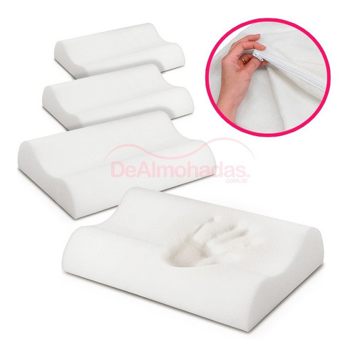 4 Almohadas Inteligentes 50x35x10 Con Fundas - De Almohadas 0