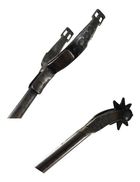 Par De Espuelas Clineras De Hierro Pulido Jaleña 1