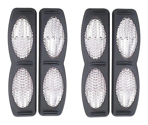 Olho Gato Protetor De Porta Par Carro Refletor Cristal 4 Pçs 1