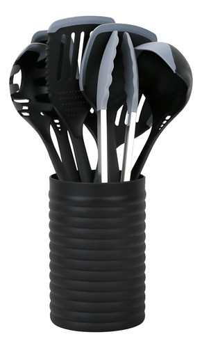 Set Utensilios De Cocina Larhaus Gala 8 Pzs Nylon Y Silicona 0