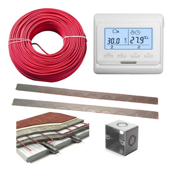 Losa Radiante Eléctrica + Termostato Digital Para 8 M2. 0