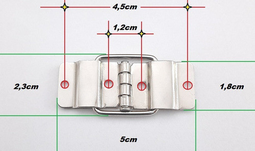 Ferragens Para Case Dobradiças Com Limitador D-805 (4pçs) 1