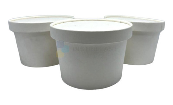 Pote Polipapel Envase Descartable 500cc, Helado, Sopa X10uni 0