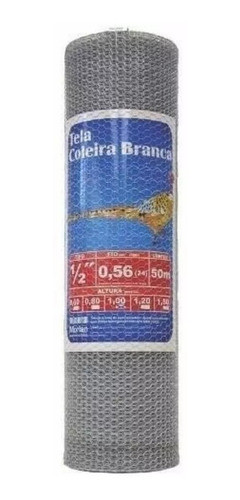 Tela Arame Galvanizada Viveiro 60cm X 50 Mt Aco Rolo Fio 24 0