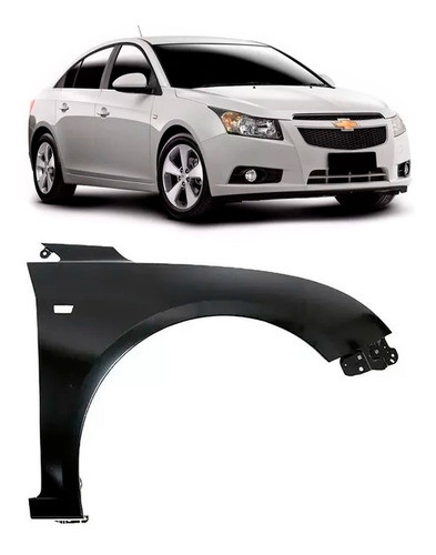 Guardabarro Chevrolet Cruze 2010 2011 2012 Con Agujero Der 1