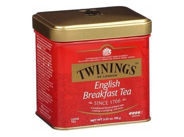 Te Twinings English Breakfast Lata 100 Gramos 0