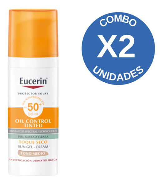 Combo X2 Eucerin Proteccion Solar Toque Seco Tono Medio 0 Combo X2 Eucerin Proteccion Solar Toque Seco Tono Medio 0