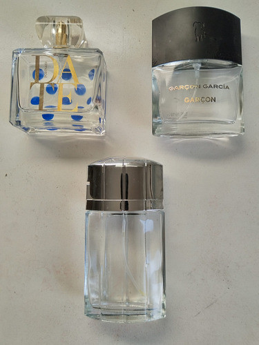 Lote 7 Frascos De Perfume Vacíos (según Fotos) 0