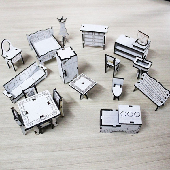 Móveis Para Boneca Brinquedo Infantil Peças Do Lar Madeira 1