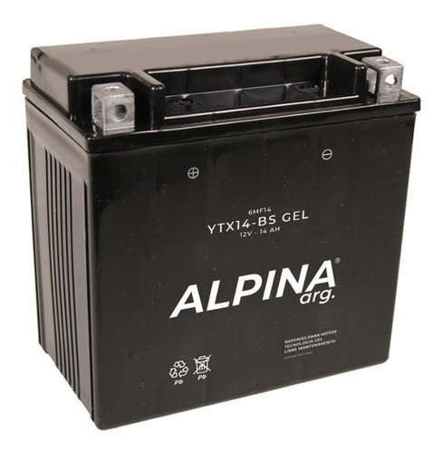 Bateria Alpina Ytx14-bs Gel Bmw R 1200 Gs 2020 - Sti 1