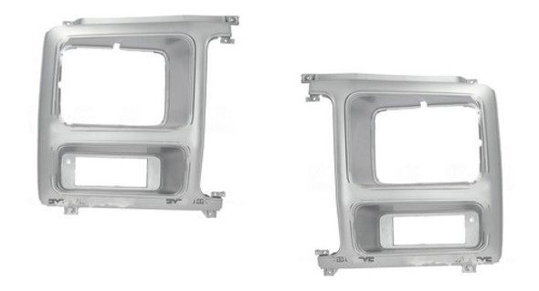 Juego Aro Faro Ford F100 82 83 84 85 86 87 Gris 0