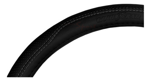 Cubre Volante Goodyear Negro Con Costura  Gris 1