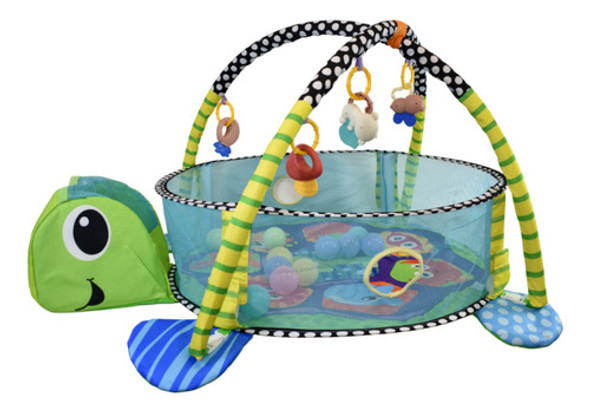 Gimnasio Pelotero 3 En 1 Para Bebé 70 X 50 X 90 Cm Tortuga 0