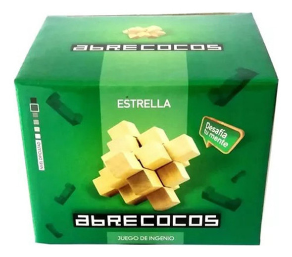Juego De Ingenio De Madera Estrella Niños Adultos Abrecocos 0
