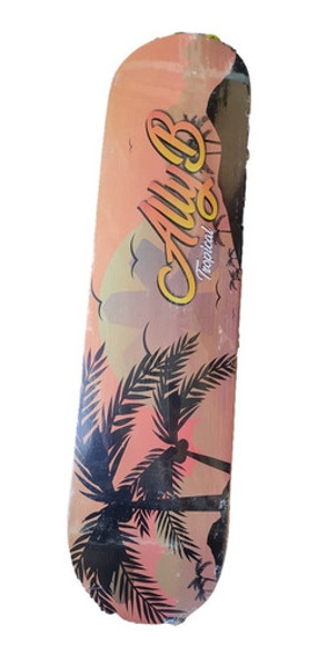 Shape Skate 8.0 Allyb Com Lixa P Iniciante - Tropical 1