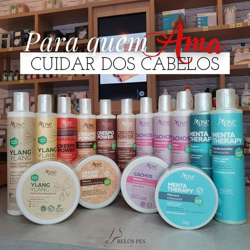 Kit Shampoo, Condicionador E Ativador Cachos 1l - Apse 1