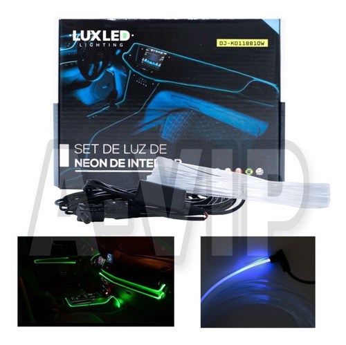 Kit Hilo De Neon Rgb Con Bluetooth Interior Auto 12v A-vip 1