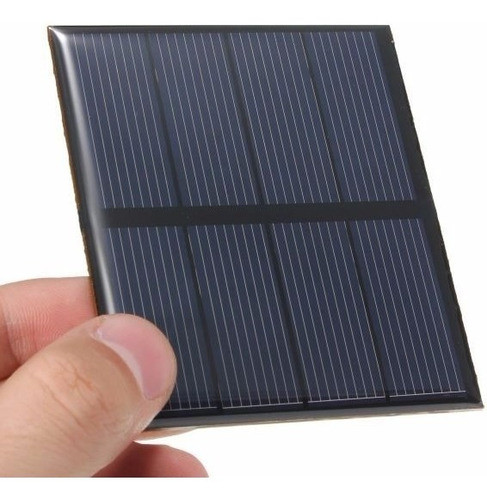 Panel Solar Policristalino Mini Epoxy 2v 0.6w 300mah 82x70mm 1