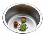 Pileta Simple De Acero Inox Redonda 0