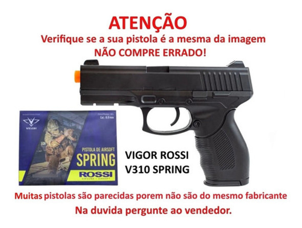 Magazine Pente Carregador Pistola Airsoft Vigor V310 Spring 1