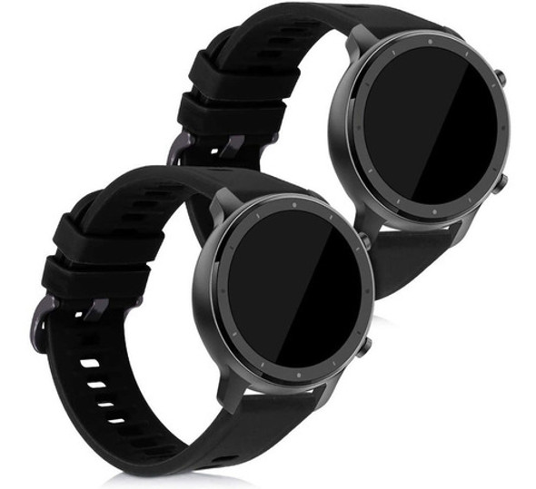 Malla Para  Xiaomi Huami Amazfit Gtr (47 Mm)silicona Negra 0
