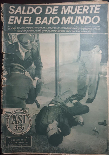 Revista Asi 33 1966 Ringo Bonavena Zulma Faid Pato Carret 0