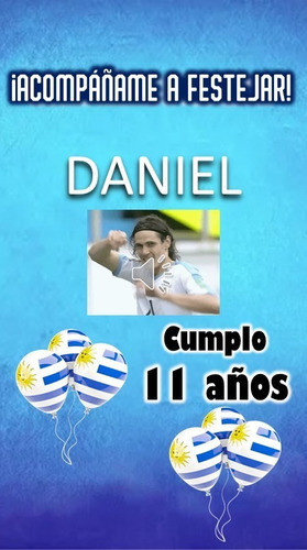 Video Tarjeta Invitación Digital-  Selecion Uruguaya 1