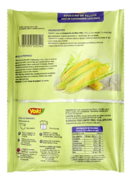 Canjiquinha De Milho Yoki 200gr - Kit Com 2 1