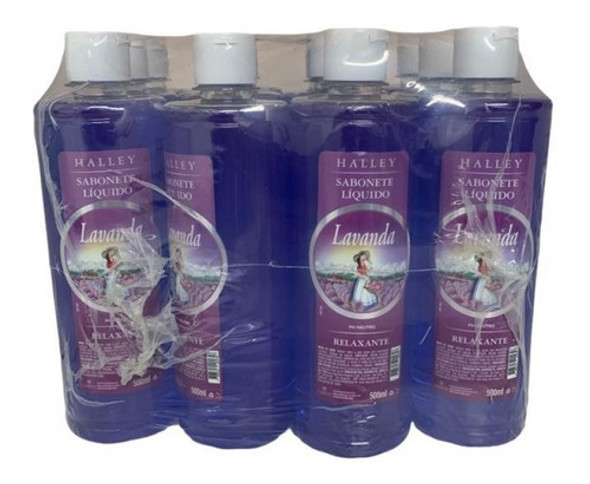 Kit 12 Sabonetes Líquido Lavanda Original 500ml 1