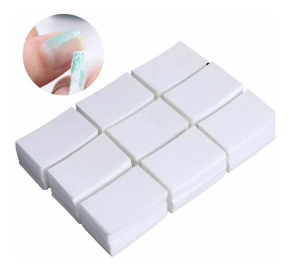 Algodão Prensado Lenços P/ Limpeza Unhas De Gel Fibra D Vidr 0