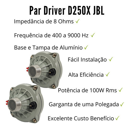 Drive Jbl Selenium D250x 200w 8ohms Corneta Top 1