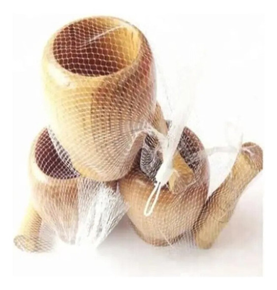 Pilao Madeira Bambu Com Socador Moedor Temperos Triturador 1