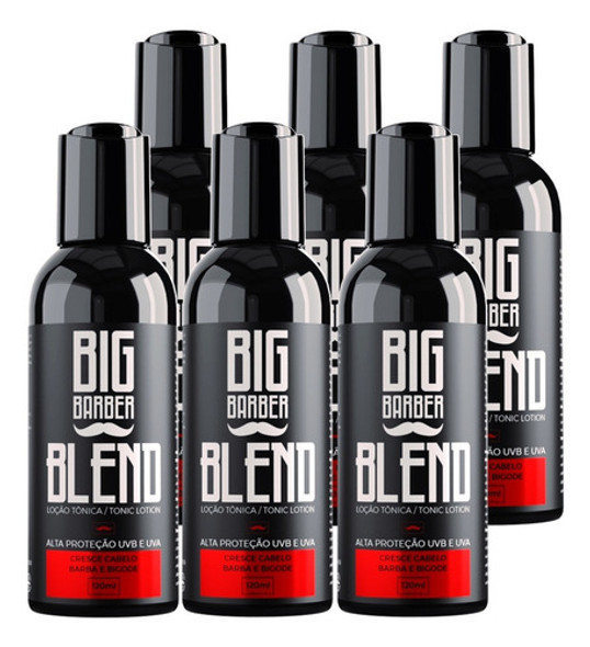 Tônico Capilar Blend Big Barber 120ml Crescimento 6 Unidades 0 Tônico Capilar Blend Big Barber 120ml Crescimento 6 Unidades 0