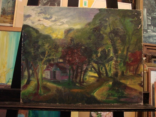Hugo Sosa / Paisaje Bosque / 40 X 50 Cm # 1444 0