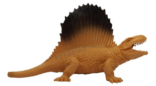 Dimetrodon Dinosaurio Dino Permico Juguete Goma Mediano 18cm 0