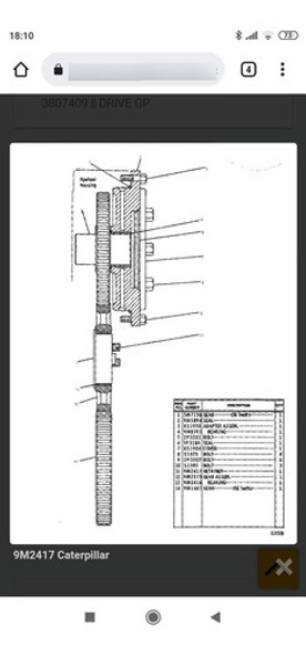 Soporte Engranaje D6 Caterpillar 1