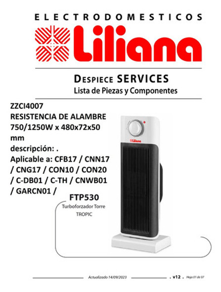 Resistencia Alambre 1100w X 295 X 50 X 50 Mm P/estuf Liliana 1