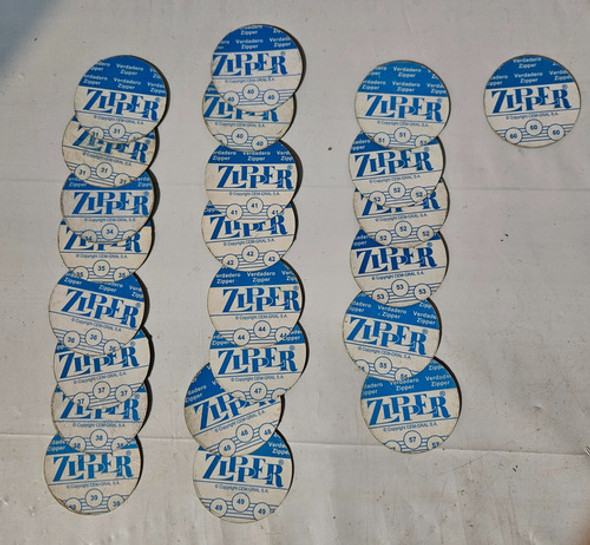 Tazos Verdadero Zipper, Lote De 104! 1