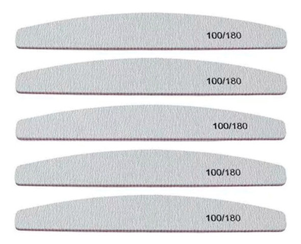 Lima Para Uñas  100/180  5 Unidades Gelificadas Acrilicas 0