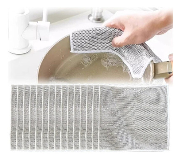 Pano De Limpeza De Fio De Aço Multiuso De 30 Peças 0