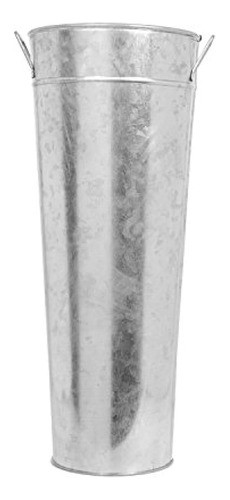 Hosley 15 Jarrón Galvanizado Alto Ideal Para Arreglos Floral 0