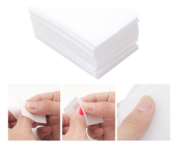 100 Wipes Toallitas Celulosa Uñas Esculpidas No Pelusa 0